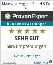 ProvenExpert-Bewertungssiegel der Matuszak Hygiene